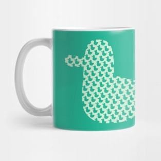 Green Ducks Rubber Duck Mug